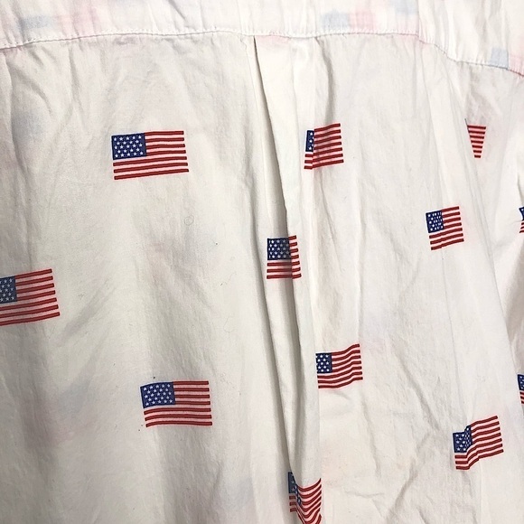 Mens Mad Engine American Flag Short Sleeve Button Down - Picture 5 of 5